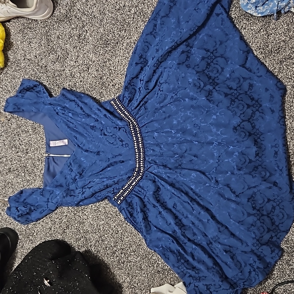 Blue dress